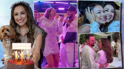 Cum a petrecut Andra la 40 de ani! Vlăduța Lupău a aterizat cu elicopterul, iar Leo de la Roșiori a făcut show
