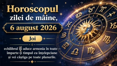 Horoscopul zilei de mâine, 6 august 2026. Joi, echilibrul îți aduce armonia în toate — împarte-ți timpul cu înțelepciune și vei câștiga pe toate planurile