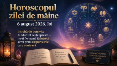 Horoscopul zilei de mâine, 6 august 2026. Joi, întrebările potrivite îți aduc tot ce îți lipsește — nu-ți fie teamă să întrebi și vei primi răspunsurile care contează