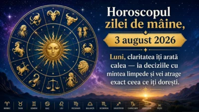 Horoscopul zilei de mâine, 3 august 2026. Luni, claritatea îți arată calea — ia deciziile cu mintea limpede și vei atrage exact ceea ce îți dorești
