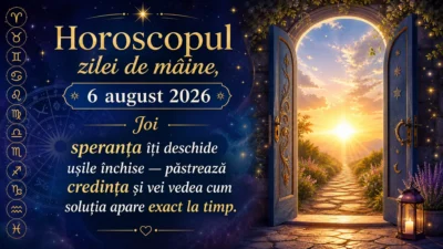 Horoscopul zilei de mâine, 6 august 2026. Joi, speranța îți deschide ușile închise — păstrează credința și vei vedea cum soluția apare exact la timp