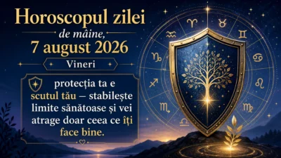 Horoscopul zilei de mâine, 7 august 2026. Vineri, protecția ta e scutul tău — stabilește limite sănătoase și vei atrage doar ceea ce îți face bine