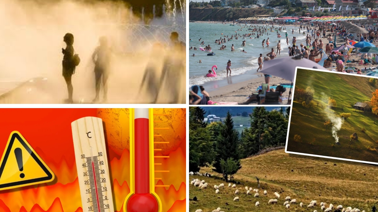 Prognoza meteo pentru perioada următoare. Vin episoade de caniculă și ploi în mai multe regiuni