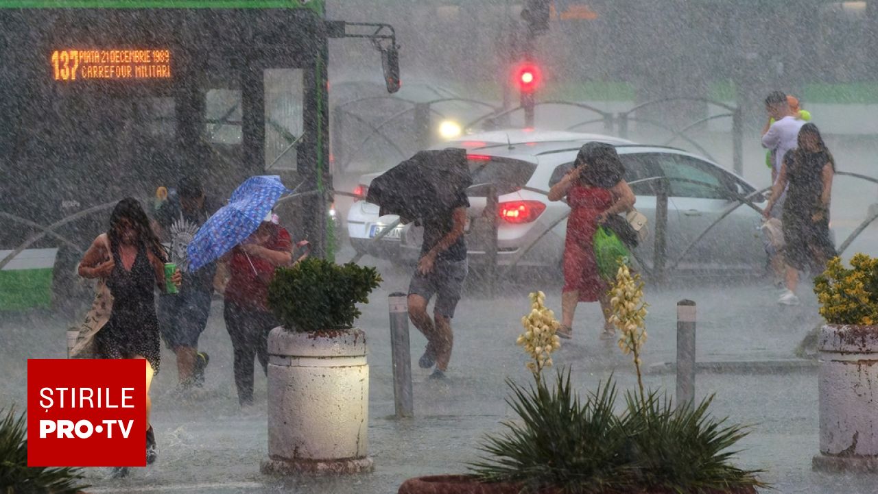 Răsturnare totală de situație la meteo! De la caniculă extremă și 37 de grade, trecem direct la furtuni și grindină