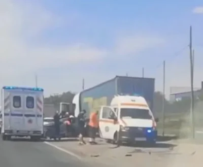 Accident grav pe DN2B în Galați. Patru persoane rănite, printre care și un bebeluș de un an