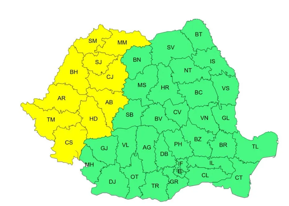 Val de căldură în România. Zece județe intră sub cod galben de caniculă cu temperaturi de până la 35 de grade