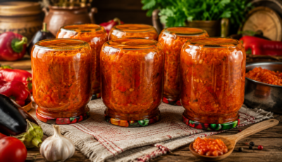 Greșala pe care o fac toate gospodinele cu zacusca! De ce trebuie să întorci borcanele