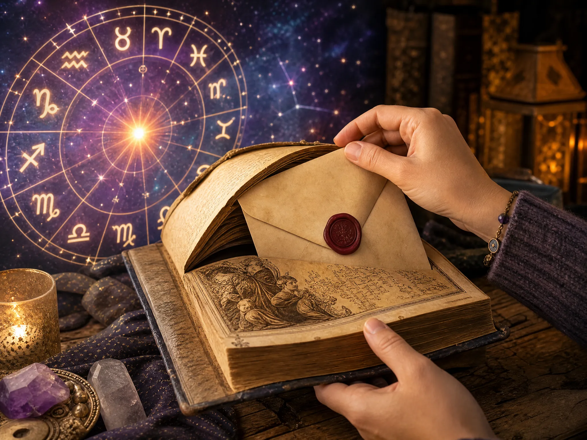 Horoscop 24 octombrie 2026. Zodia care găsește sâmbătă un plic cu numele ei într-o carte veche