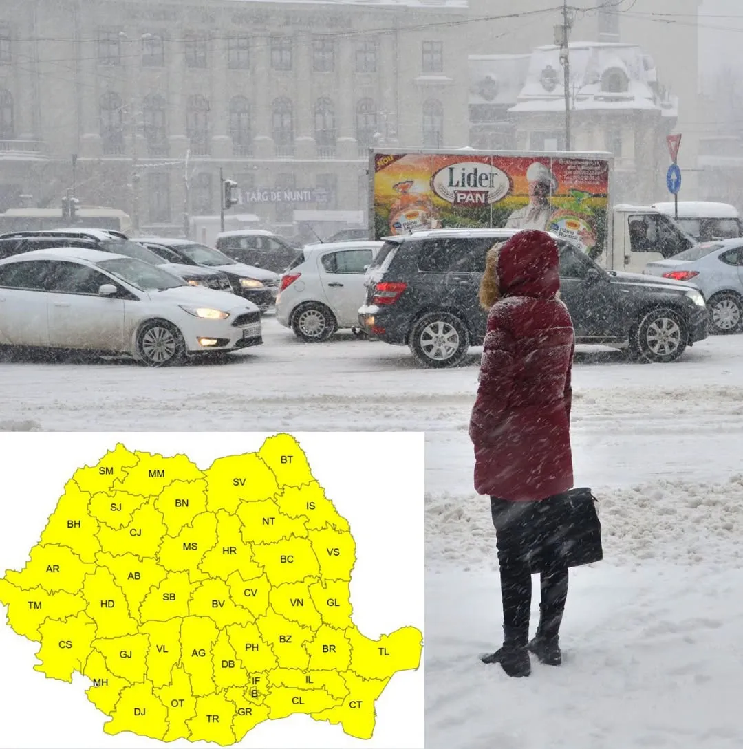 Cod galben de vânt puternic în trei regiuni. Rafalele vor atinge 55 km/h în zonele vizate