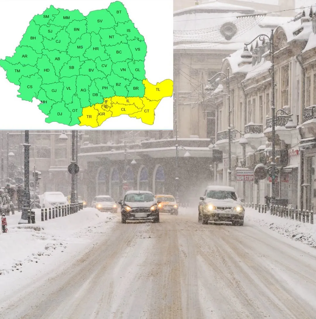 ULTIMĂ ORĂ! ANM a emis COD GALBEN de ploi, vânt și ninsori! Cât durează avertizările